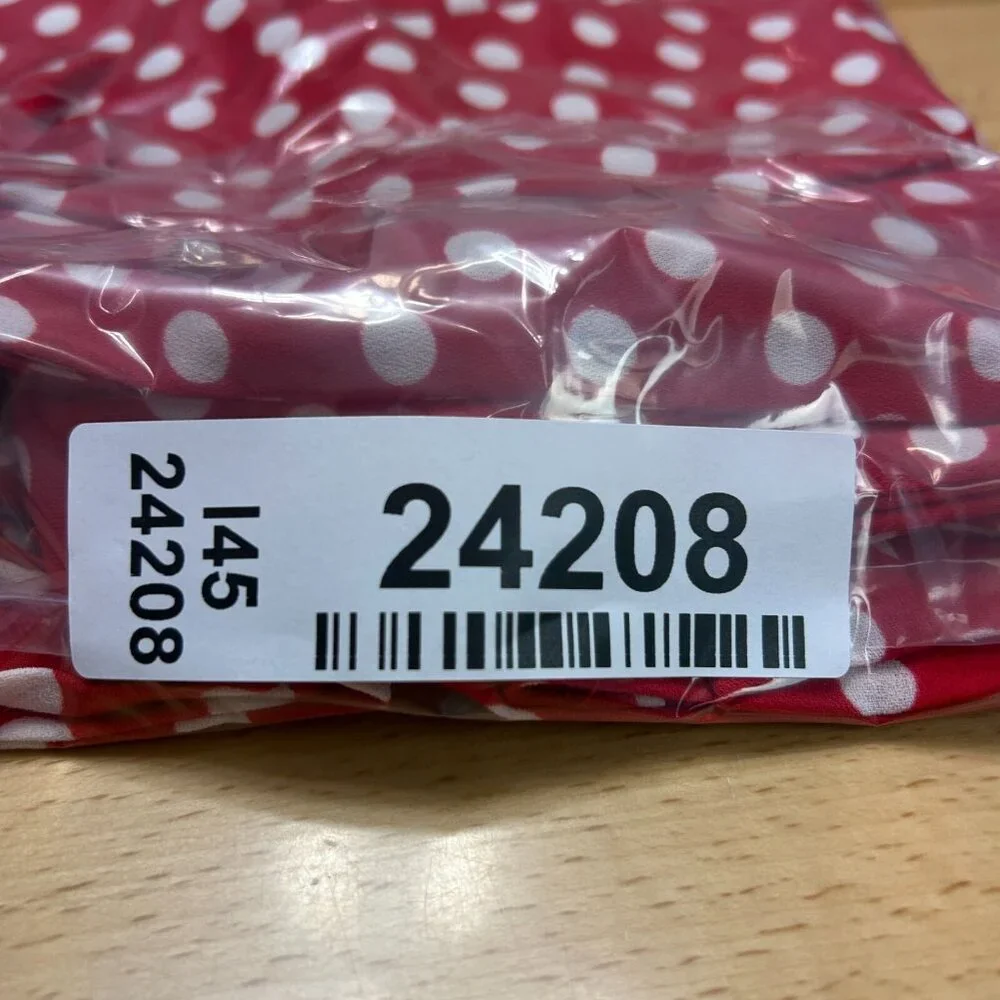 Disney Lauren Conrad Minnie Mouse Bow Shorts Women's Size XL Red Polka Dot - Picture 12 of 12